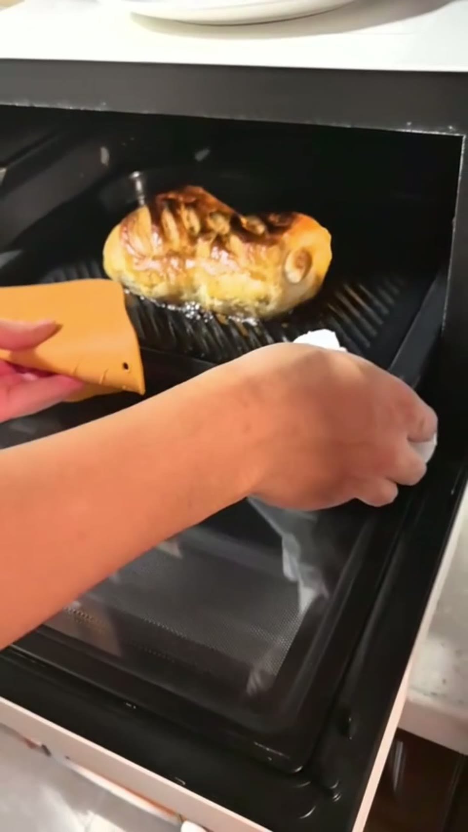 Salmon Wellington in Spencer's kitchen